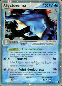 Carte Pokemon Aligatueur ex 103/115 EX Forces Cachées
