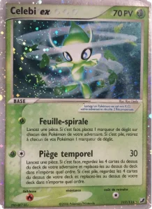 Carte Pokemon Celebi ex 117/115 EX Forces Cachées