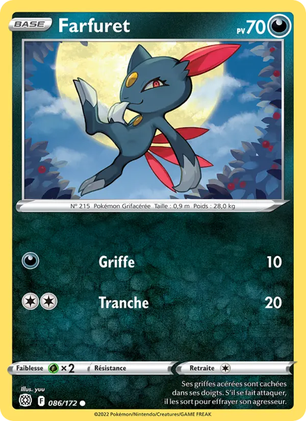 Scan HD carte Pokémon Farfuret 086/172 — Stars Étincelantes
