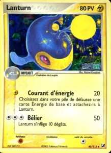 Carte Pokemon Lanturn 40/115 EX Forces Cachées