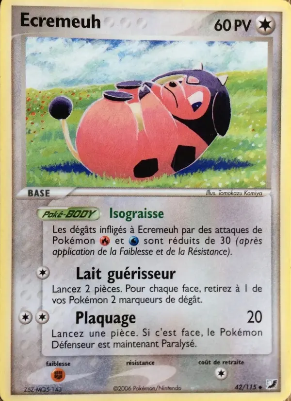 Scan HD carte Pokémon Ecremeuh 42/115 — EX Forces Cachées