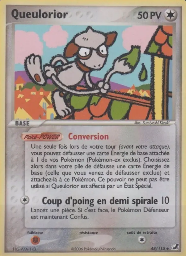 Scan HD carte Pokémon Queulorior 48/115 — EX Forces Cachées