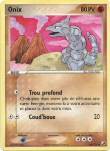 Carte Pokemon Onix 65/115 EX Forces Cachées