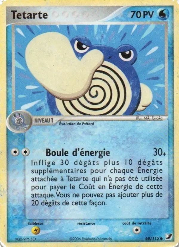 Scan HD carte Pokémon Tetarte 68/115 — EX Forces Cachées