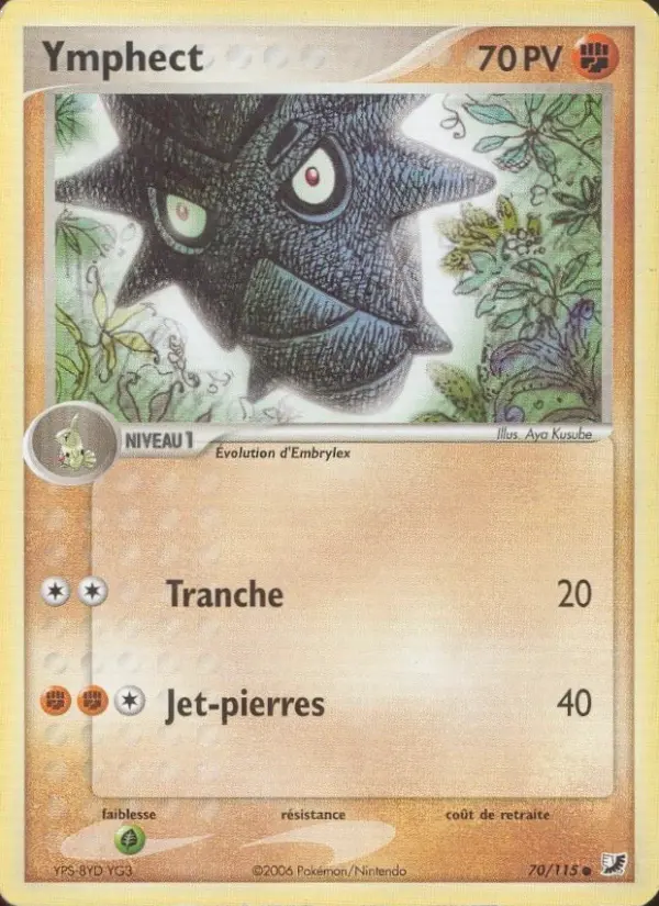 Scan HD carte Pokémon Ymphect 70/115 — EX Forces Cachées