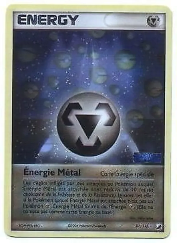 Scan HD carte Pokémon Énergie Métal 97/115 — EX Forces Cachées