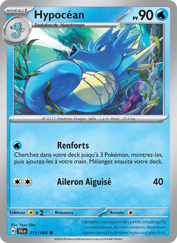 Scan HD carte Pokémon Hypocéan 011/64 — Fable Nébuleuse