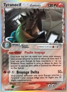 Carte Pokemon Tyranocif δ 16/113 EX Espèces Delta