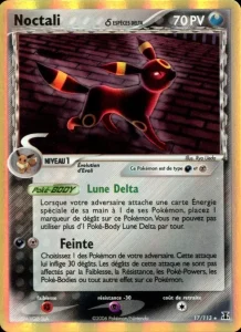 Carte Pokémon Noctali δ 17 EX Espèces Delta