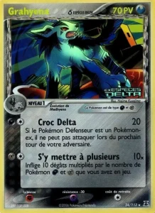 Carte Pokemon Grahyena δ 24/113 EX Espèces Delta