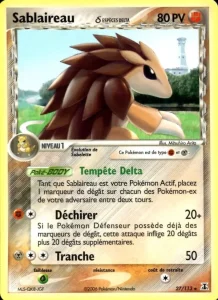 Carte Pokemon Sablaireau δ 27/113 EX Espèces Delta