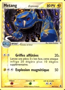 Carte Pokemon Metang δ 49/113 EX Espèces Delta