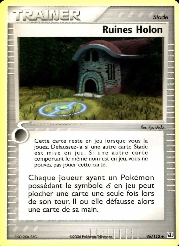 Scan HD carte Pokémon Ruines Holon 96/113 — EX Espèces Delta