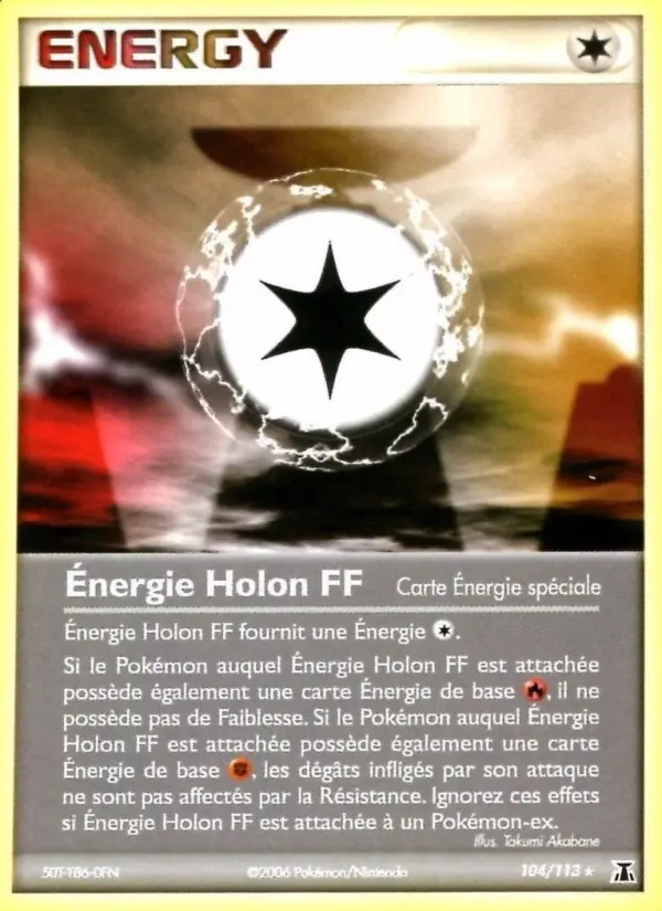 Scan HD carte Pokémon Énergie Holon FF 104/113 — EX Espèces Delta