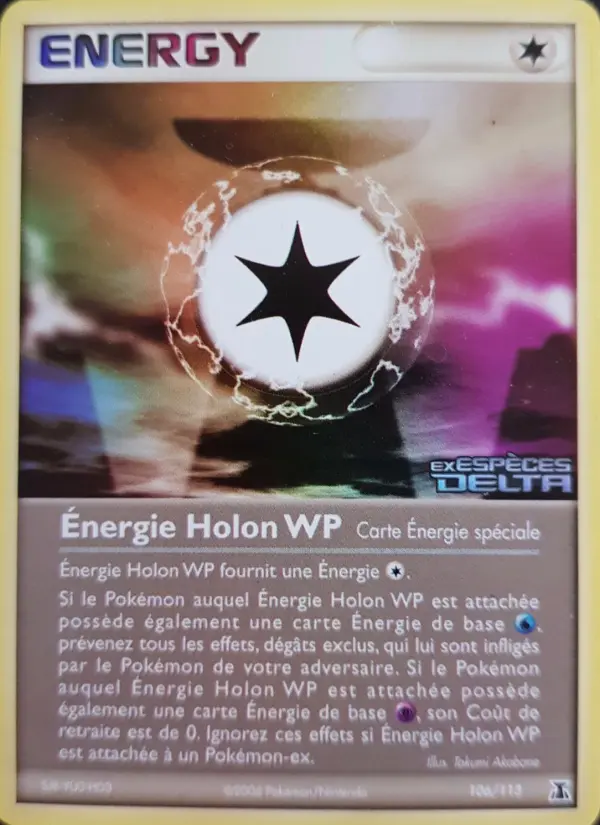Scan HD carte Pokémon Énergie Holon WP 106/113 — EX Espèces Delta