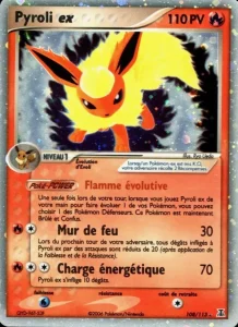 Carte Pokemon Pyroli ex 108/113 EX Espèces Delta
