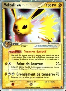 Carte Pokemon Voltali ex 109/113 EX Espèces Delta