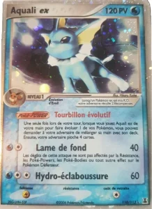 Carte Pokemon Aquali ex 110/113 EX Espèces Delta