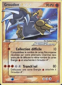 Carte Pokémon Groudon ☆ 111 EX Espèces Delta