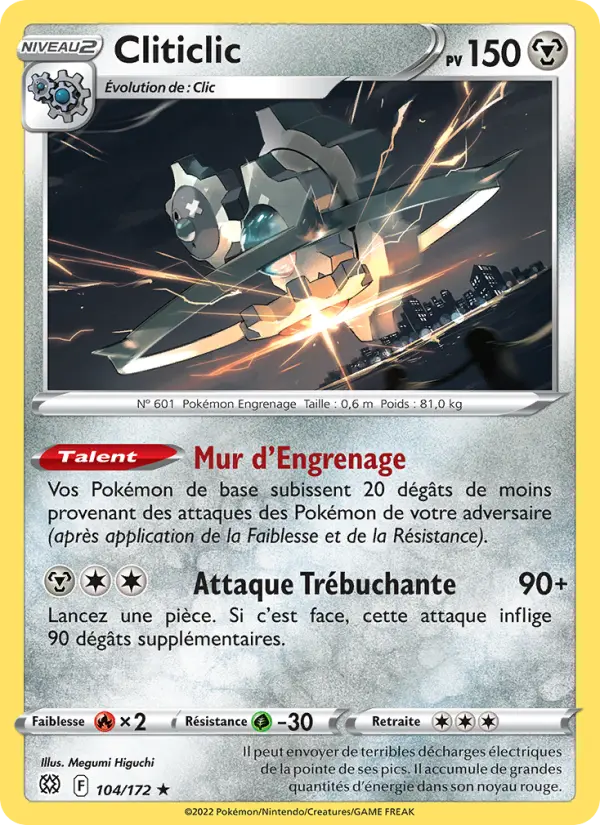 Scan HD carte Pokémon Cliticlic 104/172 — Stars Étincelantes