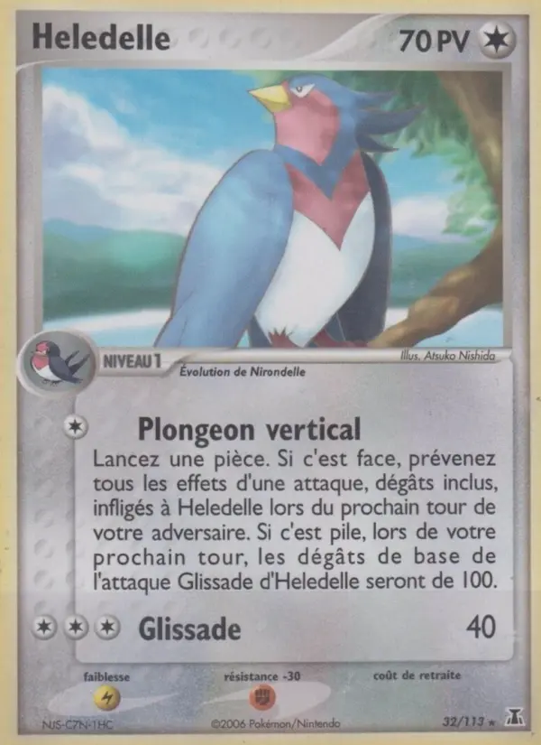 Scan HD carte Pokémon Heledelle 32/113 — EX Espèces Delta
