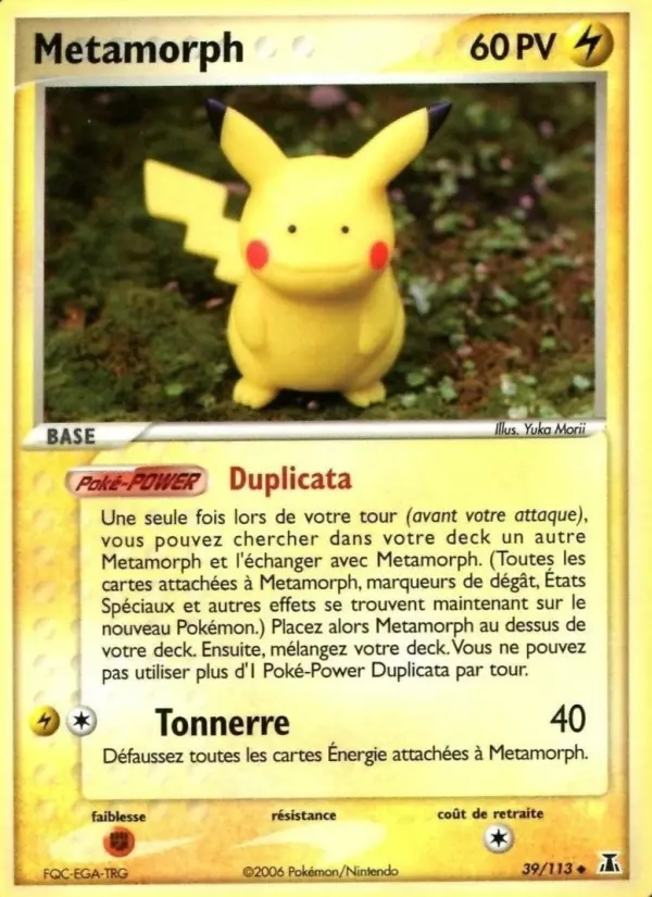 Scan HD carte Pokémon Metamorph 39/113 — EX Espèces Delta