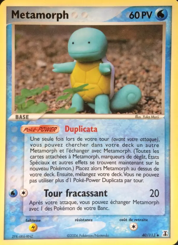 Scan HD carte Pokémon Metamorph 40/113 — EX Espèces Delta