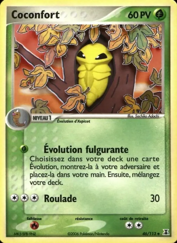 Scan HD carte Pokémon Coconfort 46/113 — EX Espèces Delta