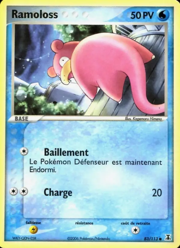 Scan HD carte Pokémon Ramoloss 83/113 — EX Espèces Delta