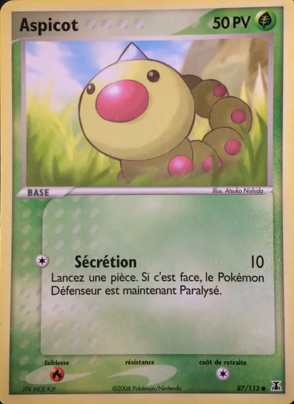 Scan HD carte Pokémon Aspicot 87/113 — EX Espèces Delta