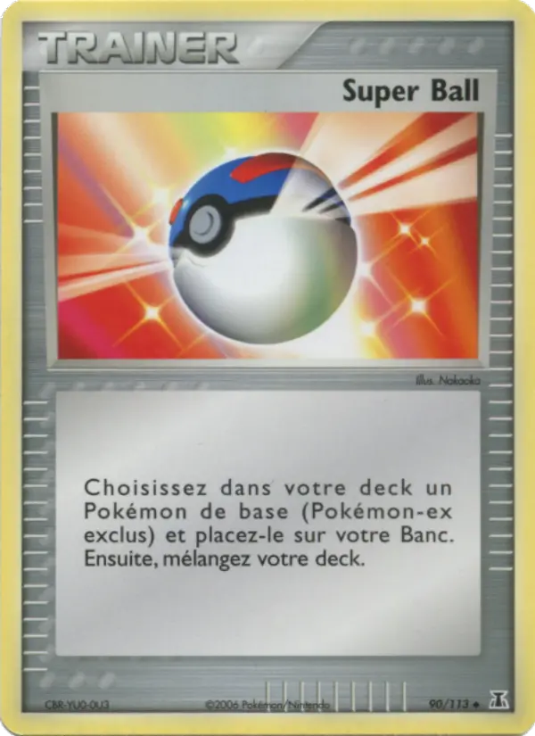 Scan HD carte Pokémon Super Ball 90/113 — EX Espèces Delta
