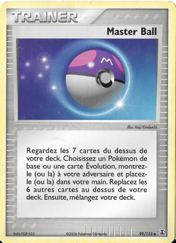 Scan HD carte Pokémon Master Ball 99/113 — EX Espèces Delta