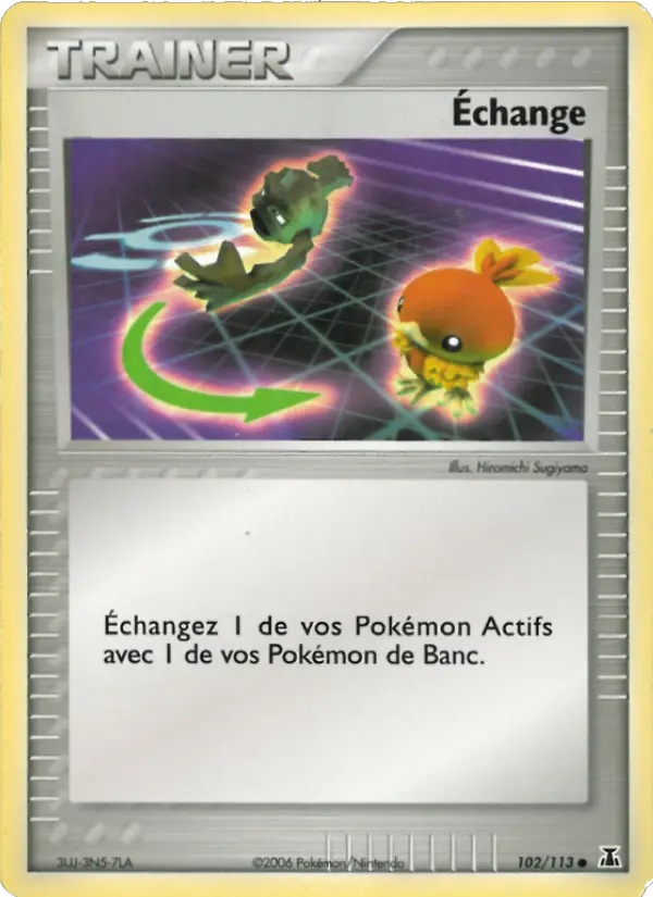 Scan HD carte Pokémon Échange 102/113 — EX Espèces Delta