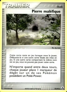 Carte Pokemon Pierre maléfique 72/92 EX Créateurs de légendes