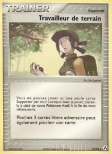 Carte Pokemon Travailleur de terrain 73/92 EX Créateurs de légendes