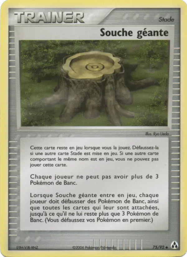 Scan HD carte Pokémon Souche géante 75/92 — EX Créateurs de légendes