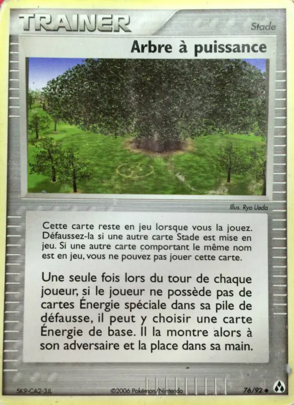 Scan HD carte Pokémon Arbre à puissance 76/92 — EX Créateurs de légendes