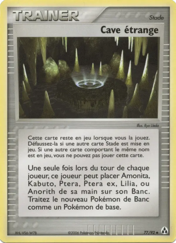 Scan HD carte Pokémon Cave étrange 77/92 — EX Créateurs de légendes