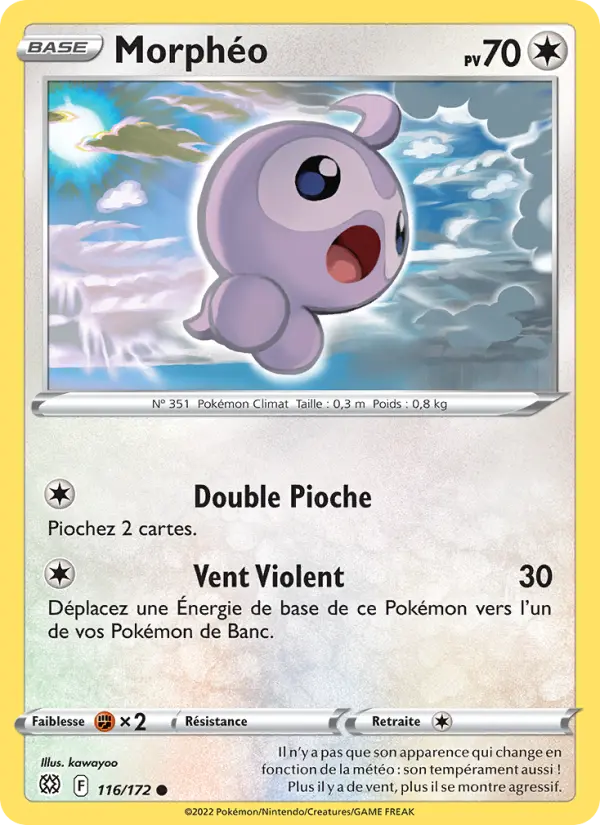 Scan HD carte Pokémon Morphéo 116/172 — Stars Étincelantes