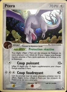 Carte Pokémon Ptera 1/92