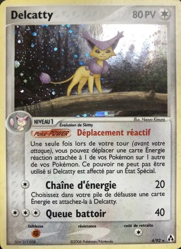 Scan HD carte Pokémon Delcatty 4/92 — EX Créateurs de légendes