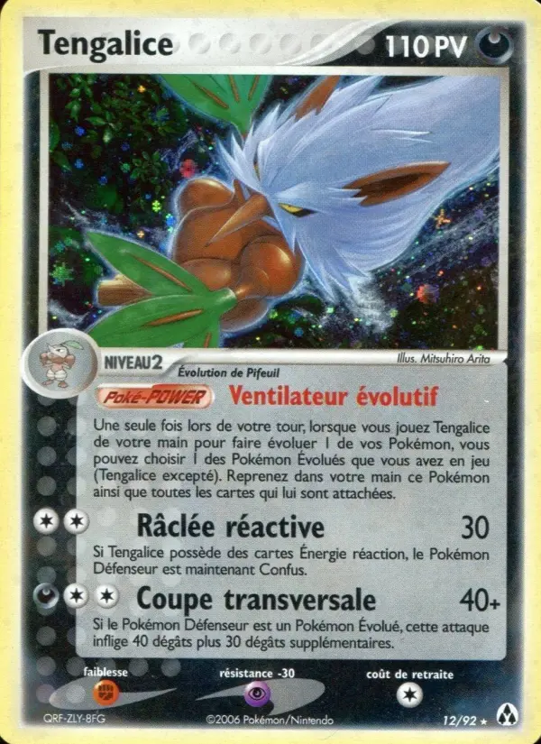 Scan HD carte Pokémon Tengalice 12/92 — EX Créateurs de légendes