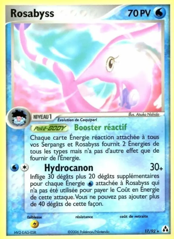 Scan HD carte Pokémon Rosabyss 17/92 — EX Créateurs de légendes