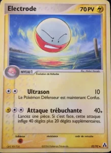 Carte Pokemon Electrode 32/92 EX Créateurs de légendes
