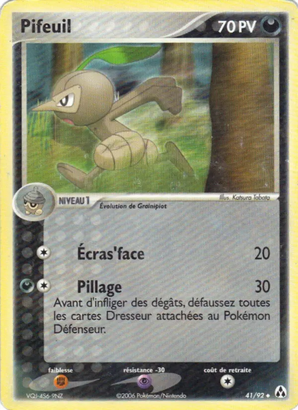 Scan HD carte Pokémon Pifeuil 41/92 — EX Créateurs de légendes
