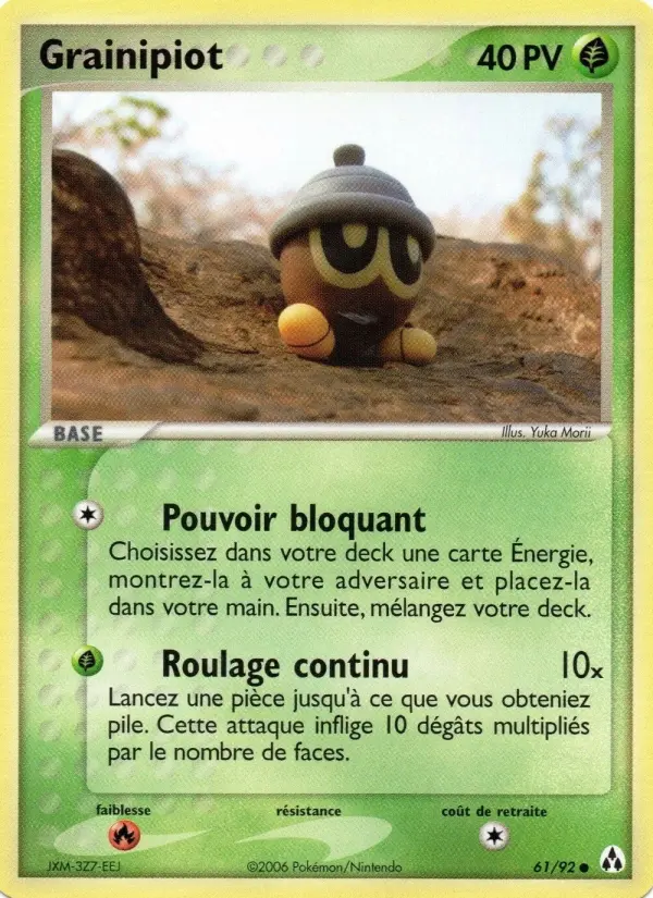 Scan HD carte Pokémon Grainipiot 61/92 — EX Créateurs de légendes