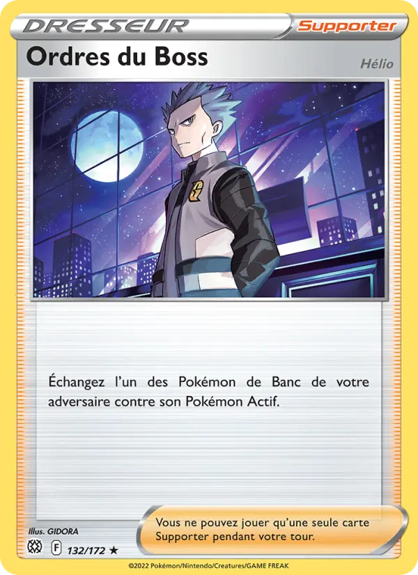 Scan HD carte Pokémon Ordres du Boss 132/172 — Stars Étincelantes