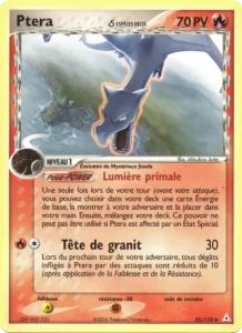 Carte Pokemon Ptera δ 35/110 EX Fantômes Holon