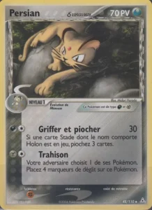 Carte Pokemon Persian δ 48/110 EX Fantômes Holon