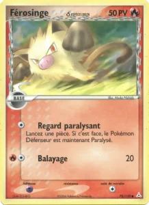 Carte Pokemon Férosinge δ 70/110 EX Fantômes Holon